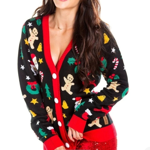 Tipsy Elves Cookie Cutter Women's Ugly Christmas Sweater Size XL - Picture 1 of 9